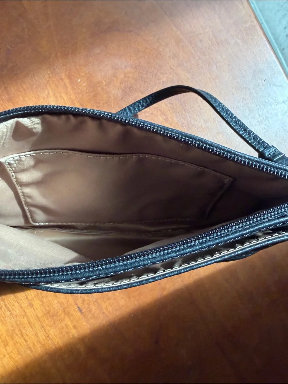 COACH Park Wristlet Black Leather